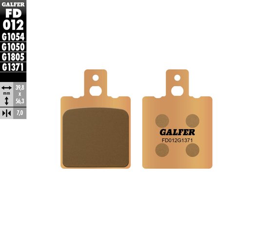 500 GME (1985 - 1986) street sinter brake pad | GALFER