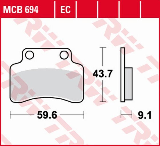 MEMORY 50 CLASSIC 2T (2015 - 2021) all round ceramic brake pads | TRW