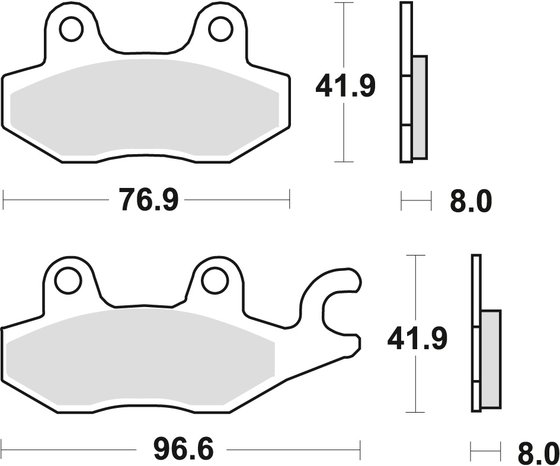 UFORCE 550 (2015 - 2017) sintered metal brake pad | TRW