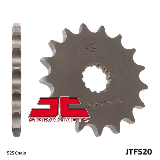 GT 650 NAKED COMET (2004 - 2015) front sprocket 17tooth pitch 525 jtf52017 | JT Sprockets