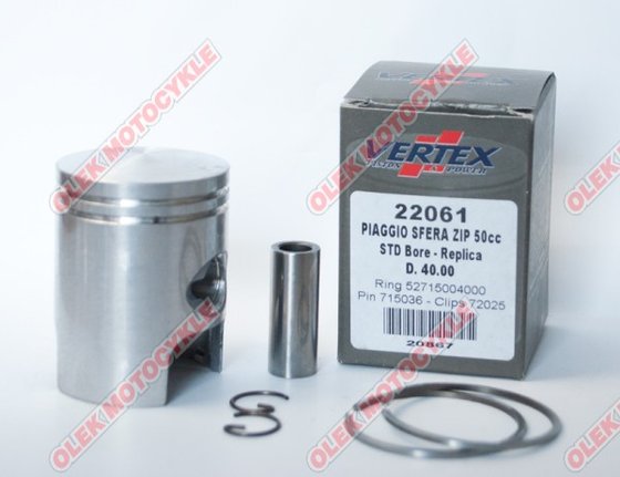 50 TYPHOON (1993 - 2007) piston kit | Vertex