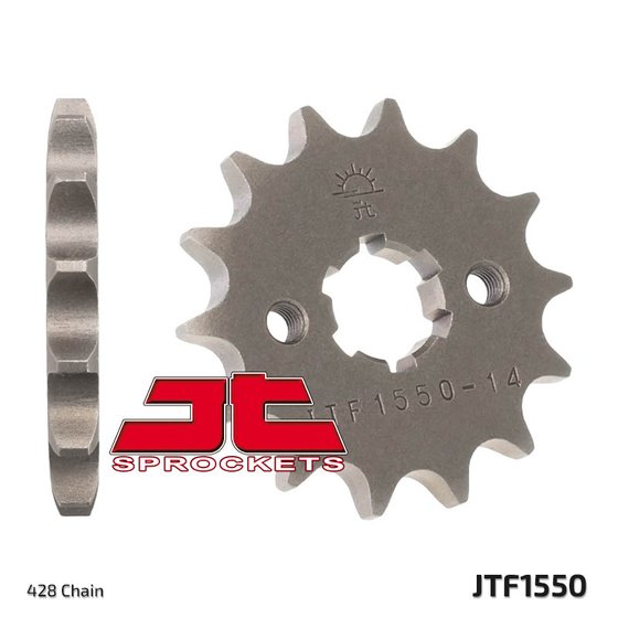 RR 125 AC (2008 - 2020) front sprocket 14 tooth 428 | JT Sprockets