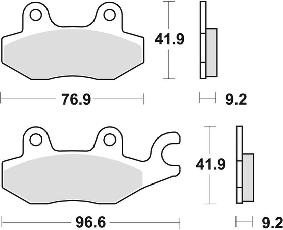 SILVERBLADE 125 (2012 - 2016) allround organic standard brake pad | TRW