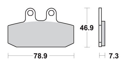 125 KK (1986 - 1991) brakepads ceramic | SBS