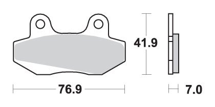 RX 125 D SM (2000 - 2007) brakepads ceramic | SBS