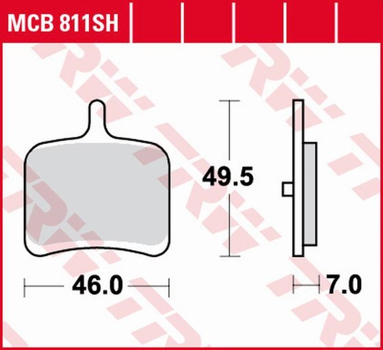 1125 R (2007 - 2011) sintered metal brake pads | TRW