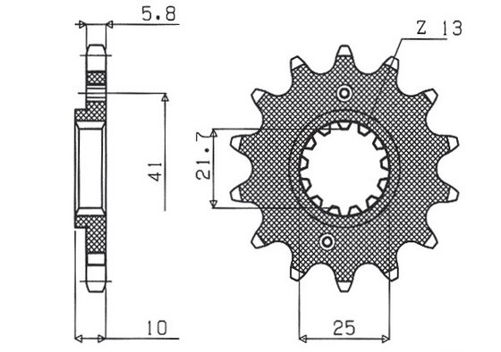 MULHACEN 659 (2007 - 2008) 520 15t front sprocket | SUNSTAR SPROCKETS