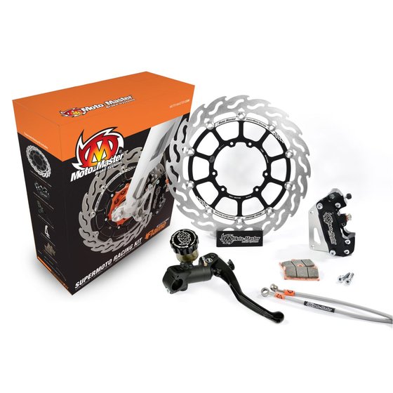 RR 390 (2019 - 2023) complete brake kit supermoto racing with disc, pads, caliper, adapter, brake line, radial master cylinder | MOTO-MASTER