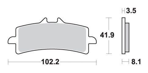 F4 1000 (2012 - 2020) brakepads sintered | SBS