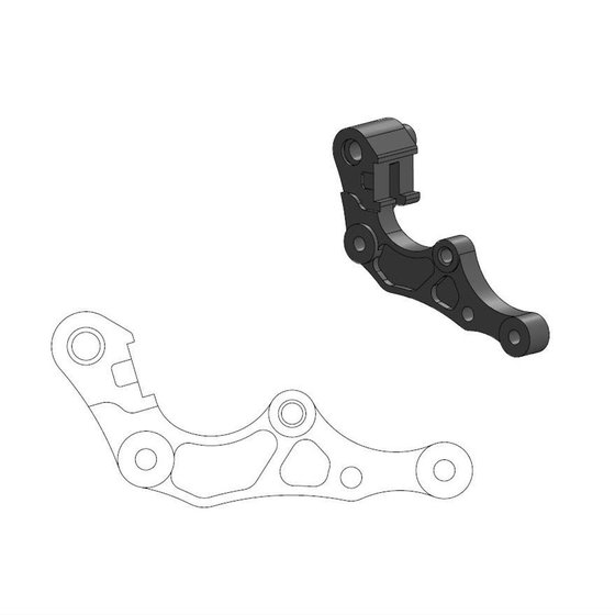 MC 85 (2021 - 2023) brake caliper relocation bracket | MOTO-MASTER