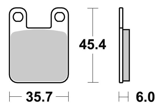 125 XPS CT (2006 - 2007) stabdžių kaladėlės keraminės | SBS