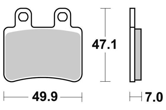 JET FORCE 125 COMPRESSOR (2003 - 2004) stabdžių kaladėlės keraminės (773hf) | SBS