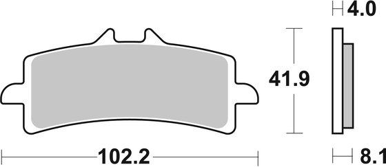 F3 675 (2015 - 2020) stabdžių kaladėlės dual carbon | SBS