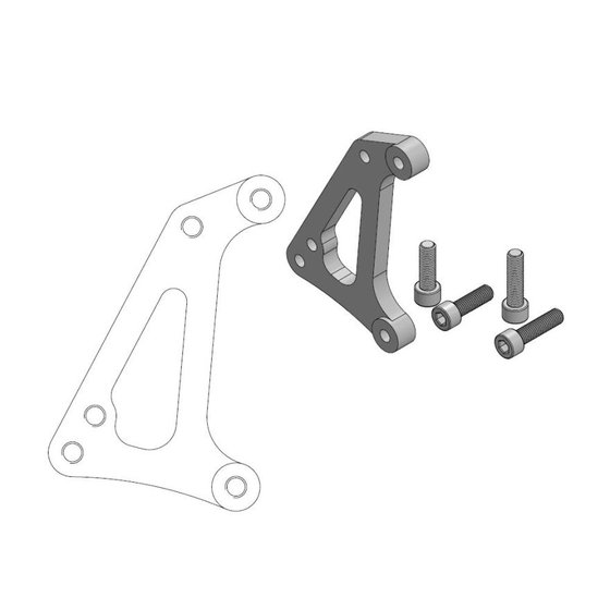 TE 300 (2010 - 2014) supermoto sm racing 320 mm disko adapteris 4 stūmoklių suportams | MOTO-MASTER