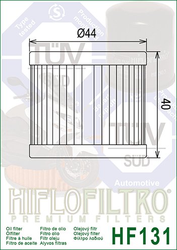 GV 250 AQUILA (2001 - 2015) alyvos filtras | Hiflofiltro