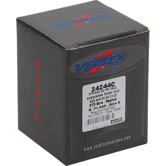 EC 300 2T (2021 - 2023) vertex stūmoklių rinkinys ktm exc300 tpi 2018-22 71,935mm | Vertex