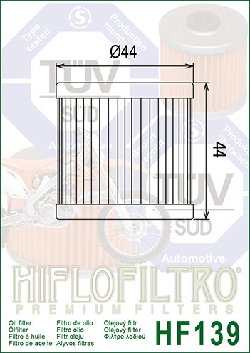 404 (2003 - 2022) alyvos filtras | Hiflofiltro