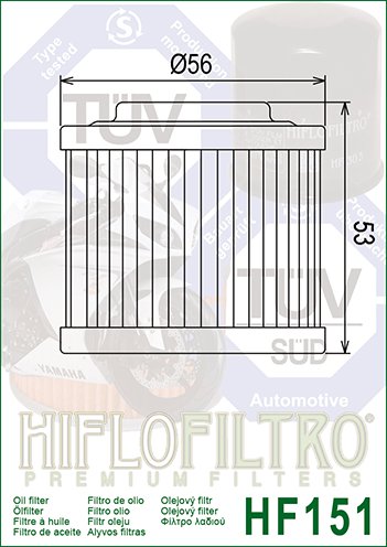 SAXON FUN 500 (1991 - 1993) alyvos filtras | Hiflofiltro