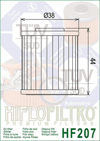 EVO 300 4T (2009 - 2021) alyvos filtras | Hiflofiltro