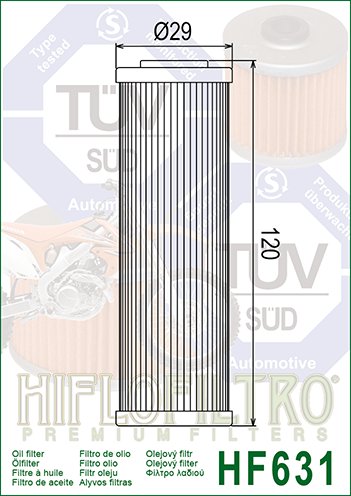 RR 480 (2015 - 2022) alyvos filtras | Hiflofiltro