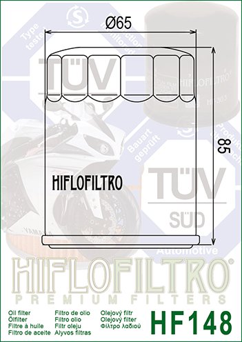 550 BLADE (2009 - 2014) "hiflo" alyvos filtras hf148 | Hiflofiltro