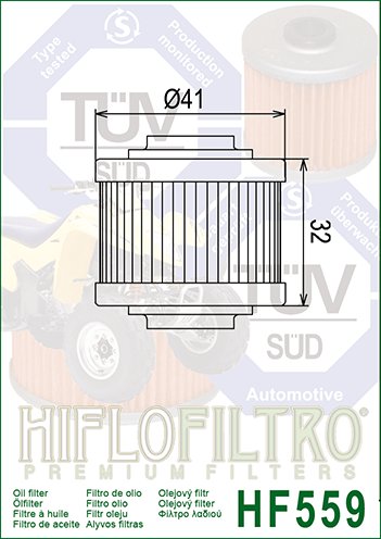 200 RALLY (2003 - 2007) alyvos filtras | Hiflofiltro