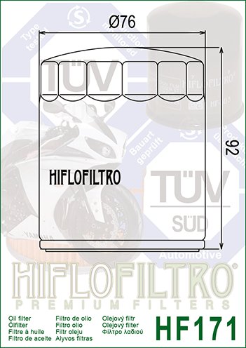 1200 S3T THUNDERBOLT (1994 - 2002) alyvos filtras | Hiflofiltro