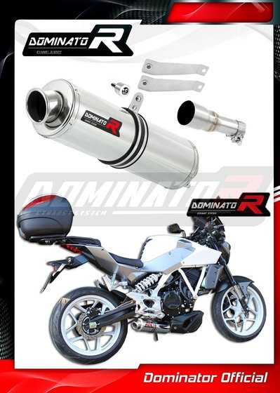 GD 250R (1970 - 2022) exhaust silencer round | Dominator