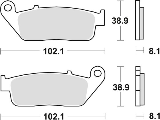 SATELIS 125 (2007 - 2016) universalios organinės standartinės stabdžių trinkelės | TRW