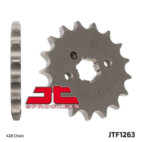 125 XPS CT (2005 - 2007) plieninė priekinė žvaigždutė | JT Sprockets