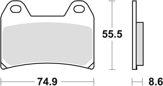 TRE K 899 (2009 - 2012) universalios organinės standartinės stabdžių trinkelės | TRW