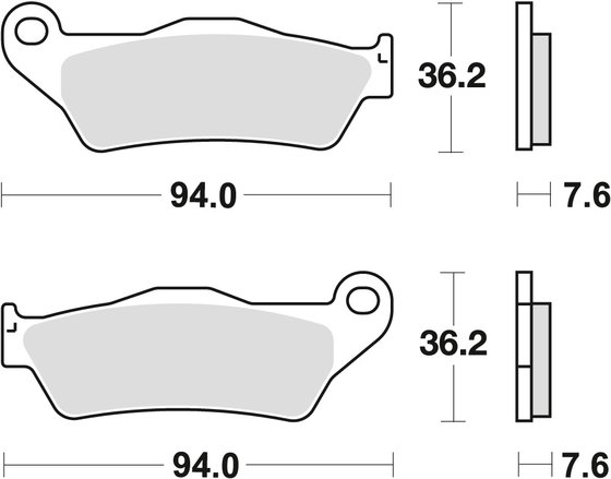 450F (2003 - 2017) sukepinto metalo bekelės stabdžių trinkelės | TRW