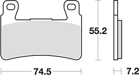 GV 650 (2011 - 2017) universalios organinės standartinės stabdžių trinkelės | TRW