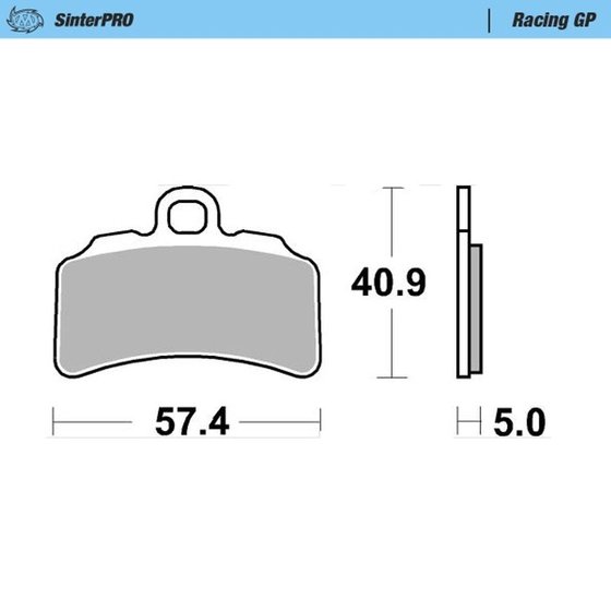 TXT 125 (2019 - 2021) trial sinterpro brake pads racing gp with nrs technology for professional use | MOTO-MASTER