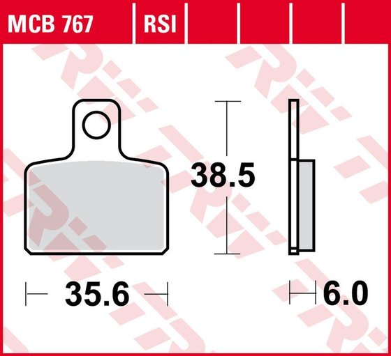 ST 300 (2014 - 2014) universalios organinės stabdžių trinkelės | TRW