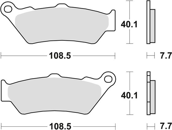 V92C CRUISER (2000 - 2006) universalios organinės standartinės stabdžių trinkelės | TRW