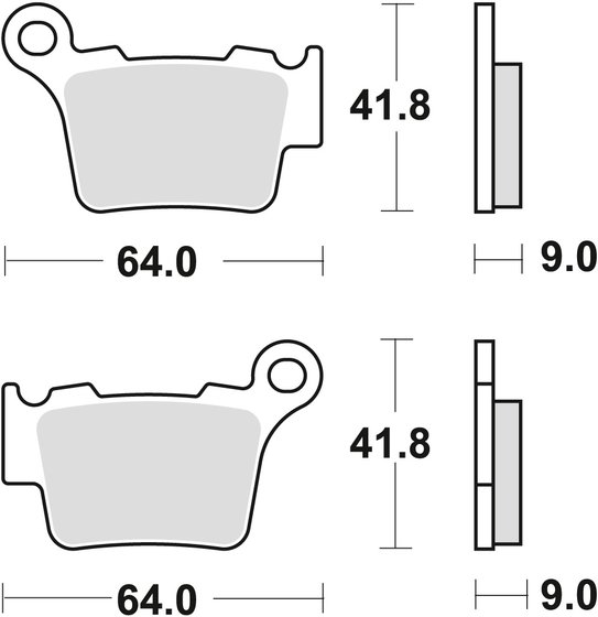 SE 2.5 F (2012 - 2013) sukepinto metalo bekelės stabdžių trinkelės | TRW