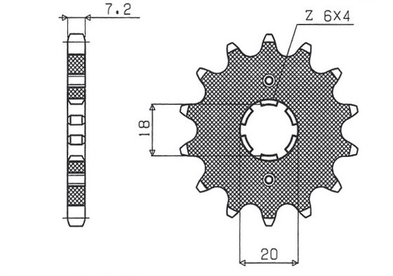 QL 125STEEZER (2016 - 2019) priekinė žvaigždutė | SUNSTAR SPROCKETS