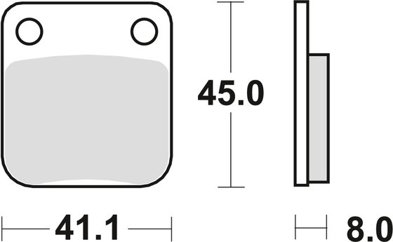 TWO FIFTY (2015 - 2022) universalios organinės standartinės stabdžių trinkelės | TRW