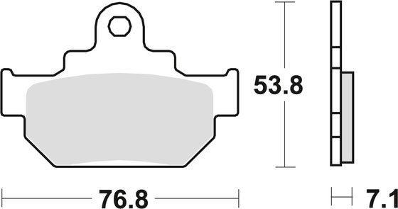 500 GME (1986 - 1986) universalios organinės standartinės stabdžių trinkelės | TRW