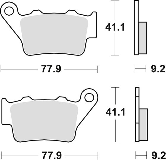 CONTINENTAL GT 650 (2018 - 2021) universalios organinės stabdžių trinkelės | TRW