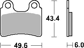 PR3 125 (2008 - 2012) stabdžių kaladėlės keraminės | SBS