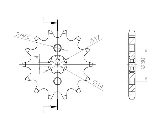 50 SENDA (2005 - 2005) supersprox / jt front sprocket 249.14 | Supersprox