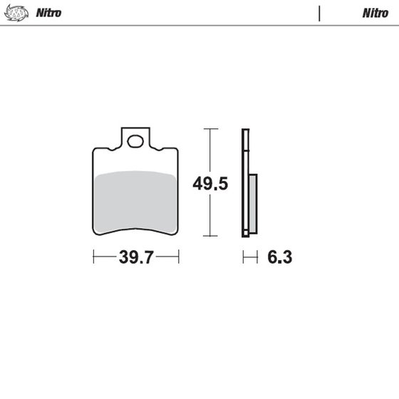 PEPE 50 LX (1999 - 2014) sintered metal brake pad | MOTO-MASTER