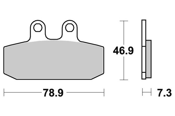 125 BLUES CUSTOM (1987 - 2000) brakepads ceramic | SBS