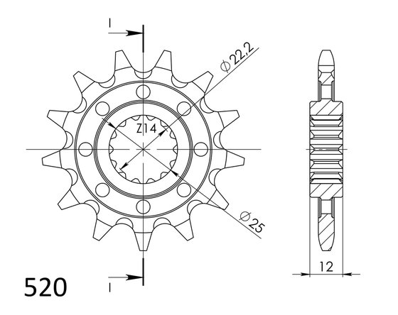 SM 450 FSR (2008 - 2013) supersprox / jt front sprocket 715.13 | Supersprox