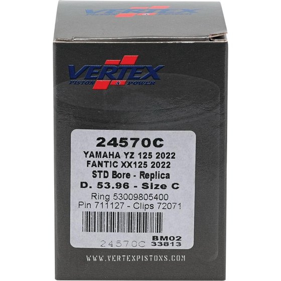 XX 125 2T (2022 - 2023) cast replica piston kit | Vertex