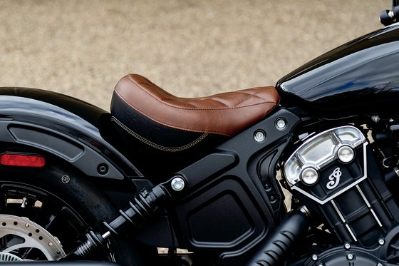 SCOUT TWENTY (2021 - 2022) solo brown seat for scout bobber | MUSTANG