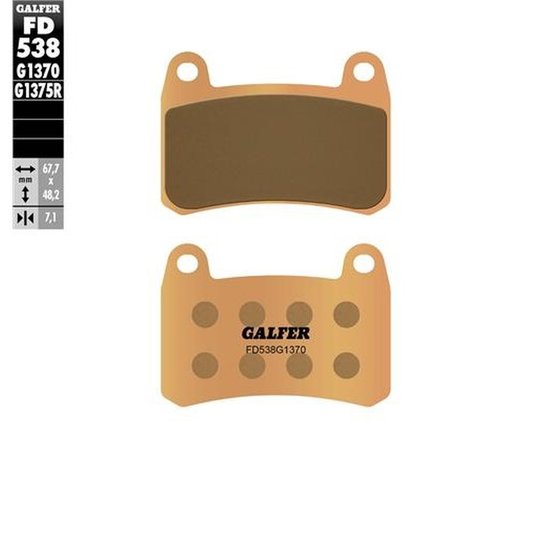 TRK 251 (2020 - 2023) sintered metal brake pad | GALFER