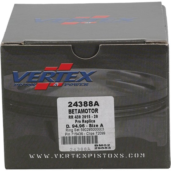 RR 430 (2015 - 2023) forged replica piston kit | Vertex